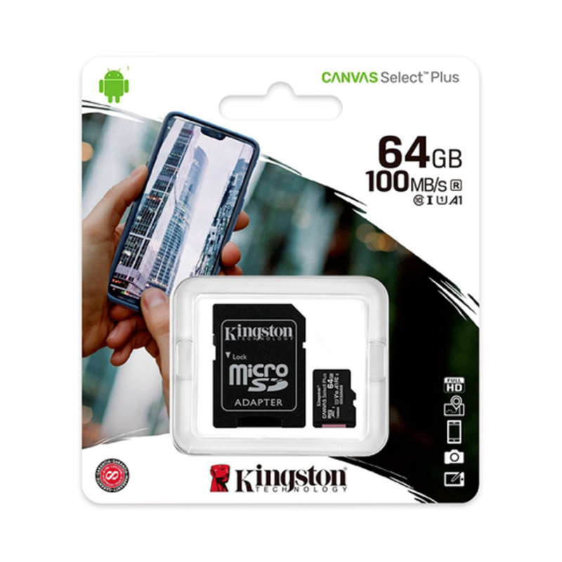 Micro SD 64 GB Kingston Tarjeta de Memoria