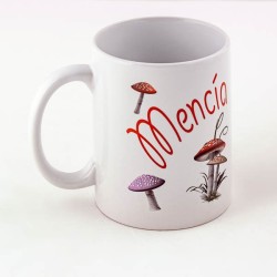 Taza blanca de cerámica personalizada