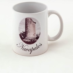 Taza blanca de cerámica personalizada