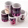 Taza blanca de cerámica personalizada