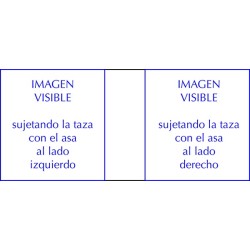 Taza blanca de cerámica personalizada